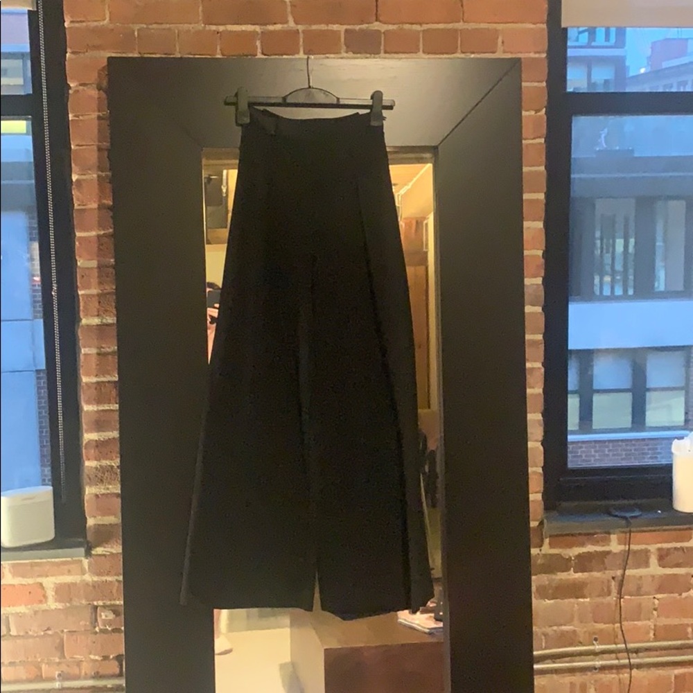 Black jersey trousers